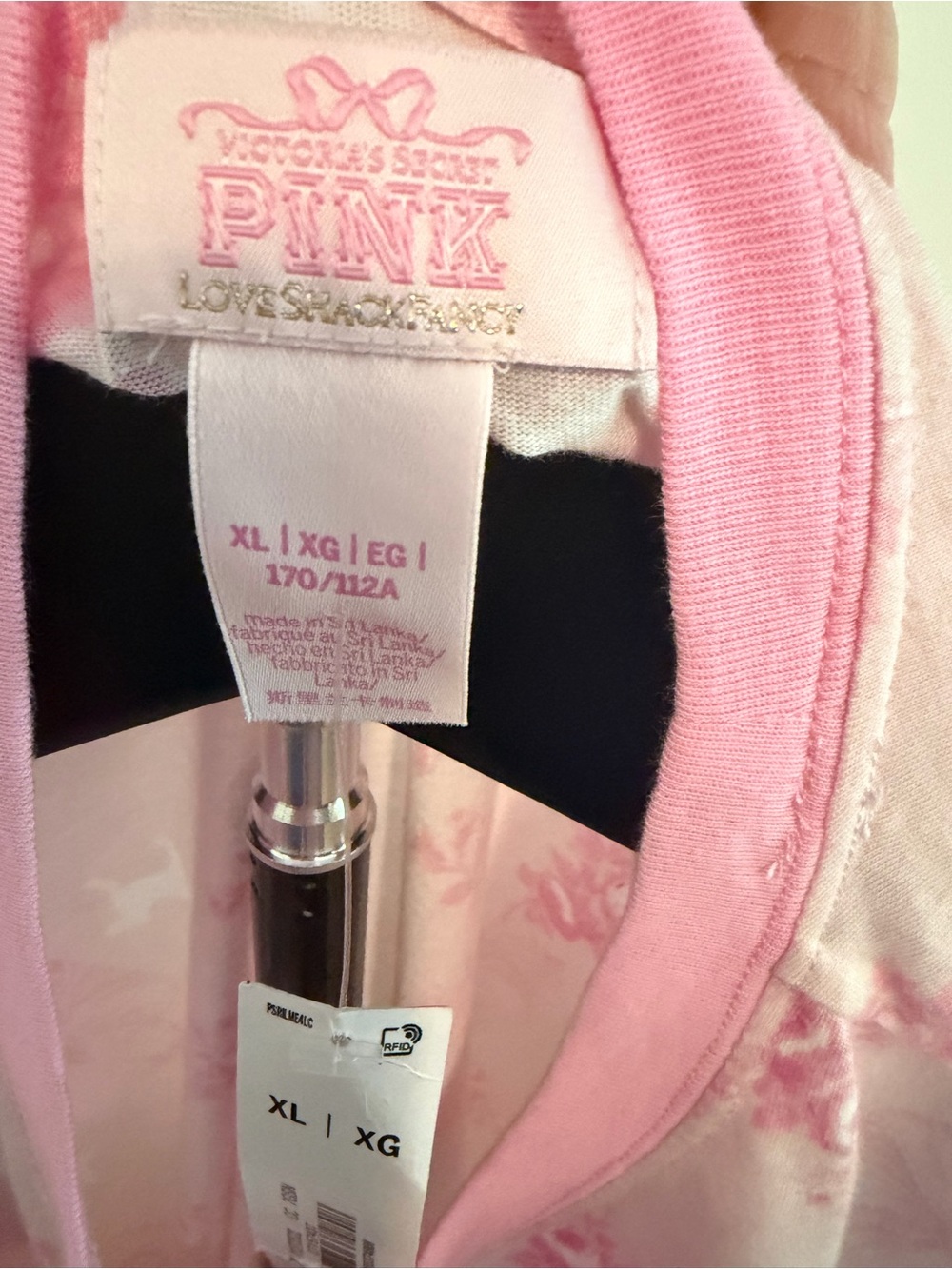 Victoria’s Secret PINK x LoveShackFancy Campus Tee- size XL-NWT - Picture 4 of 4